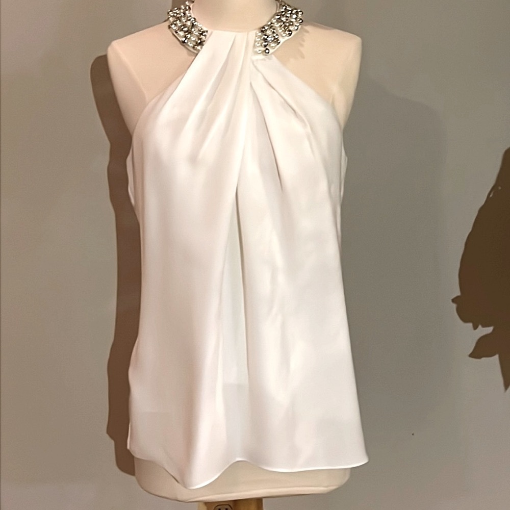 EUC Embellished Collar Blouse
